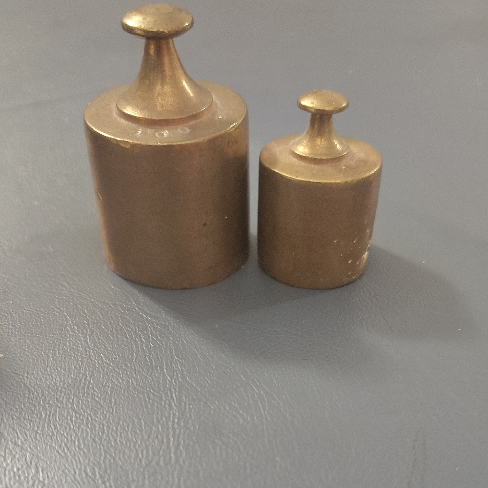 🍂 Vintage Apothecary Brass Weights